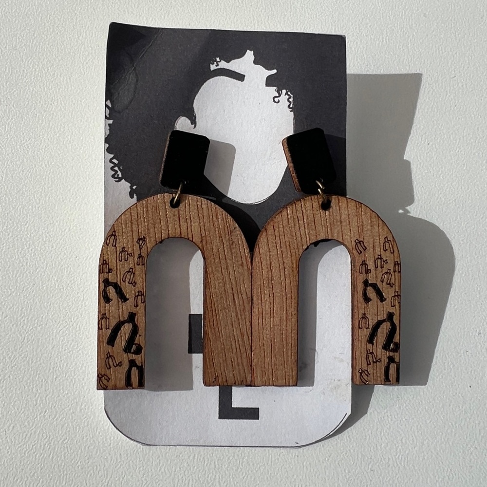 HandmadeEarrings Wooden Ethiopian Statement Earrings #AfricanJewelry #UniqueFind